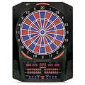 Produktbild: Carromco Elektronische Dartscheibe Topaz-901 – Softdartboard mit 2-Loch-System, rot-blau, 1–8 Spieler, Netzteil, Softdarts – 40 Spiele & 761 Spielvarianten (u.a. Cricket)