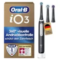 Produktbild: Oral-B iO Series 3 Elektrische Zahnbürste Schwarz inkl 3 Aufsteckbürsten Set