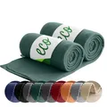 Produktbild: wometo 2er Set ECO Fleecedecke aus 100% recyc. Material 130x160 dunkelgrün