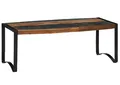 Produktbild: ausgefallener Altholz Couchtisch Industrial Wohnzimmertisch Holz u. Eisen 120x60