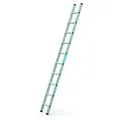 Produktbild: Zarges Strato DL gebördelte Sprossenanlegeleiter 10 Sprossen