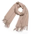 Produktbild: DonDon Damen Winter-Schal groß und flauschig 200 x 70 cm - Beige