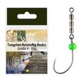 Produktbild: Zite Fishing Rotate Rig Hooks | 5 Stück Rotationshaken mit Tungstenperle | Forellenhaken für UL-Gummiköder wie Curly Viper & Mighty Mag | Rotor-Haken Größe 4-6 | Angelzubehör fürs Forellen-Angeln (4)