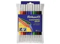 Produktbild: Pelikan Colorella duo Fasermaler 1 - 2 mm Mittel Farbig sortiert Colorella Duo C407 10 Stück
