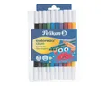 Produktbild: Pelikan Filzstift Colorella Duo, (10-tlg), mit ventilierter Kappe