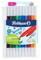 Produktbild: 10 Pelikan Doppel-Fasermaler colorella duo, 10er Etui