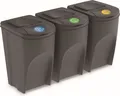 Produktbild: Abfallbehälter Prosperplast SORTIBOX 3 x 35 l grau