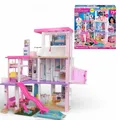 Produktbild: Barbie Dream House  GRG93 114 cm, 3-stöckiges Puppenhaus Pool, 75 Zubehörteile