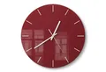 Produktbild: DEQORI Wanduhr 'Unifarben - Dunkelrot' (Glas Glasuhr modern Wand Uhr Design Küchenuhr)