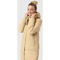 Produktbild: Marikoo Winterjacke Soranaa langer Winter Mantel mit Kapuze beige|braun L (40)