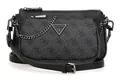 Produktbild: GUESS Noelle II Double Pouch Crossbody Bag Umhängetasche Coal Logo Neu