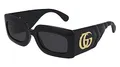 Produktbild: Gucci GG0811S Brille, Black-Black-Grey, 53 für Damen, Schwarz/Schwarz/Grau, 66