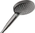 Produktbild: hansgrohe Raindance Select S - Duschkopf, Handbrause mit 3 Strahlarten (inkl. PowderRain), runde Duschbrause (⌀ 120 mm), Brausekopf mit Antikalk-Funktion, Brushed Black Chrome