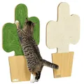 Produktbild: PawHut Kratzmatte Katze, 2er Set Katzenkratzbretter aus Juteseil, Katzen Kratzbrett mit Haken, Kratzwand für Katzen im Kakteen-Design, 30 x 60 cm