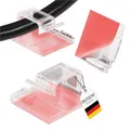 Produktbild: mucHome Kabelhalter selbstklebend 50 Stück transparent mit 10 Ersatzkleber [Wiederverwendbar] Kabelclips Kabelklemmen Kabelbefestigung für Lichterkette Indoor & Outdoor