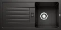 Produktbild: BLANCO FAVUM 45 S | Küchenspüle 86x43,5 | Granitspüle aus SILGRANIT schwarz | Einbauart: Einbau von Oben | reversibel | für 45 cm breite Unterschränke | Großes Becken | [86x43,5x19,2 cm]