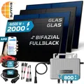 Produktbild: SUNNIVA® Balkonkraftwerk 2000W/800W Solaranlage Ecoflow BIFAZIAL FULLBLACK
