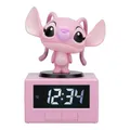 Produktbild: Paladone Disney Engel-Wecker mit Lampe, 11,9 cm, Rosa