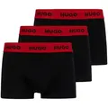 Produktbild: HUGO Boxer Trunk Triplet Pack (3-St., 3er Set) mit umlaufendem Markenschriftzug am Bund schwarz L