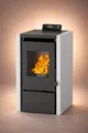 Produktbild: NEMAXX® PC5 Pelletofen 5,3 kW  bis 120 m³ – Chrono & ECO-Modus, WiFi Ready (App optional), Display & Fernbedienung, Unterdruck-Verbrennung, Überhitzungsschutz & Autoabschaltung – Grau