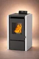 Produktbild: Pelletofen 5,3 kW  bis 120 m³ Chrono / Timer ECO WiFi Fernbed. Unterdruck 8 kg