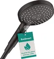 Produktbild: hansgrohe wassersparender Duschkopf Raindance Select S 120 (Regendusche, 3 Strahlarten), Mattschwarz