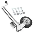 Produktbild: otgerlensker products Anhänger Stützrad Automatik 60 mm klappbar | Stützlast 400 kg mit Montiersatz | Hochleistungs Stützrad für Trailer und PKW Anhänger, Robustes und Verstellbares Stützrad