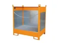 Produktbild: Fass-Stapelpalette Bauer FSP-2 G, Spritzschutzwand 3-seitig, Kap. 2 x 200 l Fass, orange