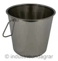 Produktbild: Edelstahleimer 5,7 L 5 ltr Edelstahl Eimer Wasser Milch Lebensmittel Stalleimer