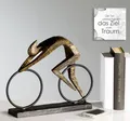 Produktbild: Skulptur RACER bronze optik Rennradfahrer Radfahrer Rennrad Fahrrad Dekoration