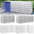 Produktbild: Mülltonnenbox für 1 2 3 4 Tonnen 240L Edelstahl Müllbox Mülltonnenverkleidung DE