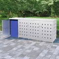 Produktbild: Mülltonnenbox für 4 x 240 L Tonnen Doppelbox Mülltonnenverkleidung Gartenbox Neu
