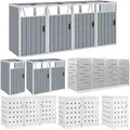 Produktbild: 2025 Mülltonnenbox Müllbox Mülltonnenverkleidung 1-4 Tonnen Doppelbox Gartenbox