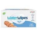 Produktbild: WaterWipes Feuchttücher Baby, 540 Tücher, unparfümiert, je 60 Stück, 9 Pack