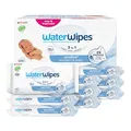 Produktbild: WaterWipes Sensitive+ Newborn & Baby Wipes, Feuchttücher für Neugeborene und Babys, 540 Stück (9 Packungen), 3-in-1-Reinigung, Pflege, Schutz, 99,9% Wasser, parfümfrei