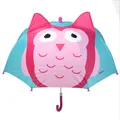 Produktbild: Playshoes Kinder Regenschirm Eule Mädchen Kinderschirm Stockschirm türkis rosa