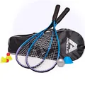 Produktbild: Apollo Speed Badminton Set | Schläger in versch. Farben | Squash Schläger Set | Tasche und Badmintonschläger | Federball Set Kinder