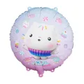 Produktbild: PartyDeco® FB325 Folienballon Gabby's Dollhouse Kuchi 35cm - Ballon für Helium oder Luft - Geburtstag, Partydeko - Cakey Folienluftballon Geburtstagsdeko - Rosa Weiß