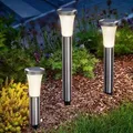 Produktbild: esotec Solar Stecklicht PADUA im 3er-Set Solarstecker-Leuchte IP44 102479 - Silber