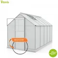 Produktbild: Vitavia Gewächshaus Apollo 6200 4mm HKP BxT 195x323 eloxiert + Fundamentsrahmen