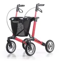 Produktbild: Rollator Gemino30 Comfort Geländerollator Leichtgewicht Gehwagen faltbar *ROT*