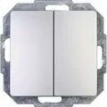 Produktbild: Kopp - Serienschalter Paris silber, 650520088 Abdeckungen & Rahmen