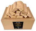 Produktbild: PINI Grillholz OHNE RINDE Buche 20 Kg Brennholz 30-33 cm für Pizzaofen Grill Smoker Kamin Feuerschale