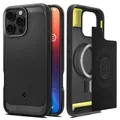 Produktbild: Spigen Rugged Armor Hülle für iPhone 16 Pro, Mattschwarz