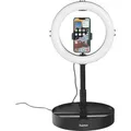 Produktbild: Hama SpotLight FoldUp 102 II Ringlicht, 128 LEDs, für Handy und Kamera, mit Standfuß, Ø 26,5 cm