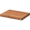 Produktbild: KAI Schneidbrett Hackblock hell aus Eiche mit rutschfesten Gummifüßen Abmessung 39 x 26 x 3,6 cm - Profesionelles Hochwertiges Schneidbrett Unterlage, Hackbrett Eiche, Braun