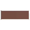Produktbild: vidaXL Seitenmarkise Ausziehbar Sonnenschutz Sichtschutz Windschutz Seitenwandmarkise Seitenrollo Markise Balkon Garten Terrasse 200x600cm Braun