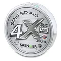 Produktbild: 4 X Spin Braid 150m Ø 0,12mm/9,4kg geflochtene Schnur von Sänger