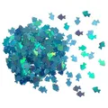 Produktbild: Oblique Unique® Fisch Konfetti irisierend Blau Grün Lila für Geburtstag Feier Sommer Party Tisch Deko Streudeko