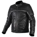 Produktbild: Rukka Yorkton Motorrad Lederjacke, schwarz/silber, 48